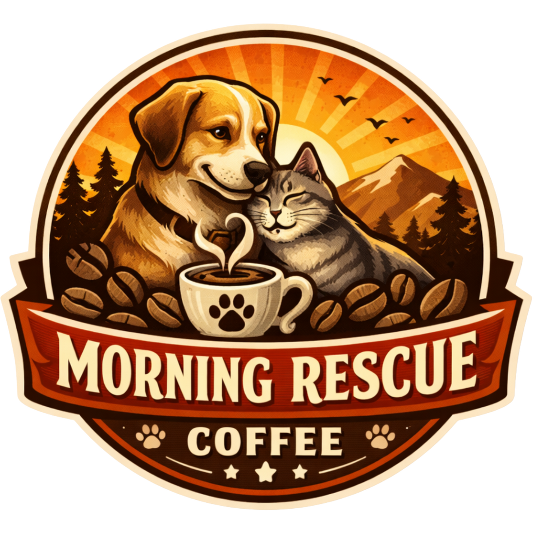 Welcome to Morning Rescue where Every Cup Helps a Rescue Pet!